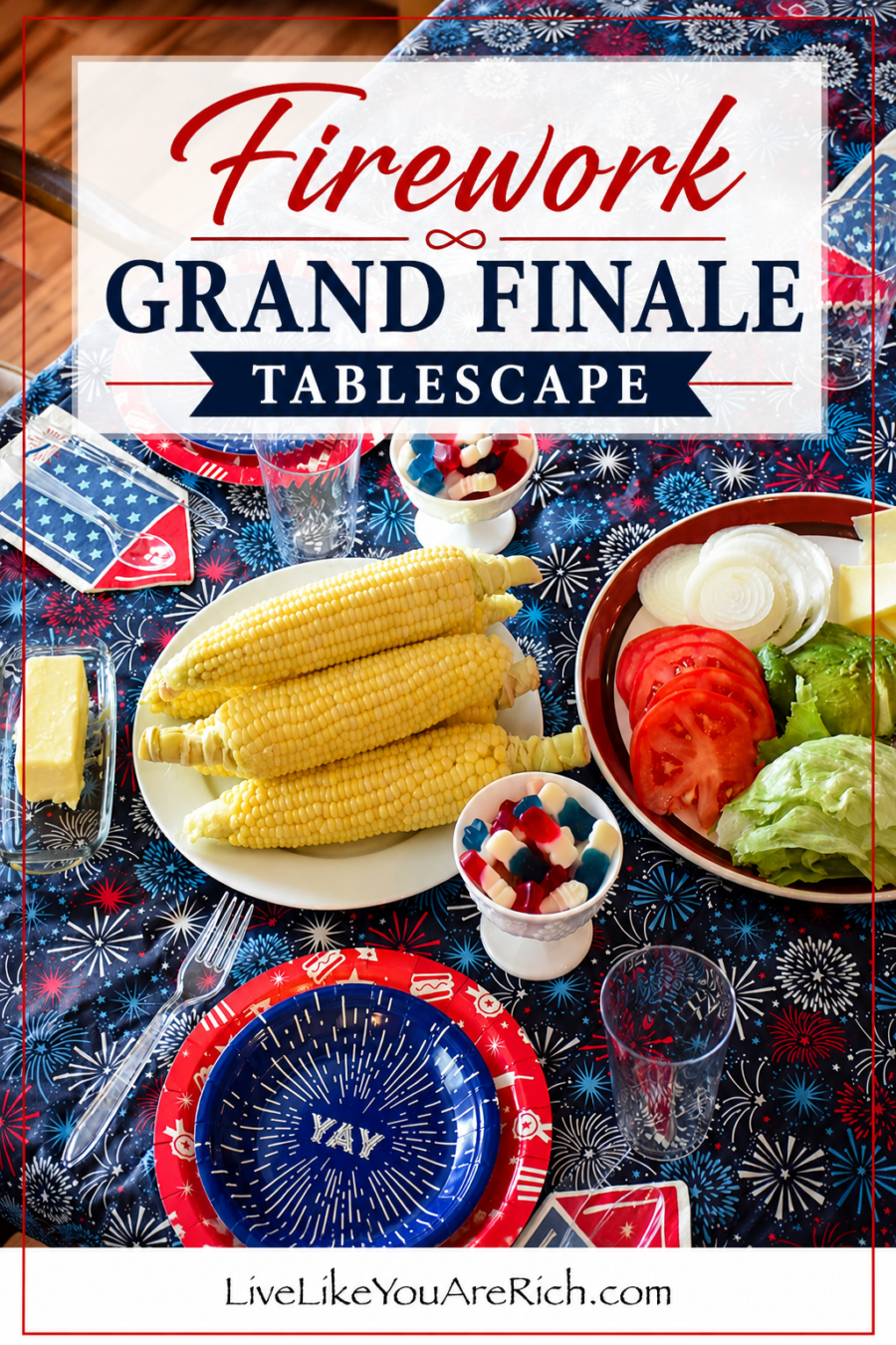 Firework Grand Finale Tablescape