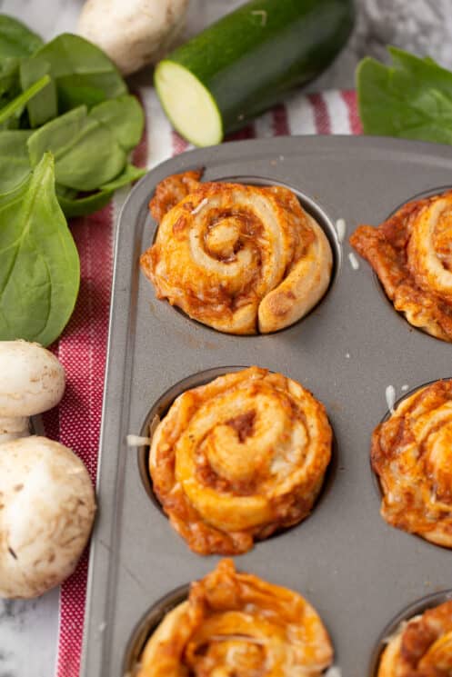 Veggie Packed Pizza Rolls 