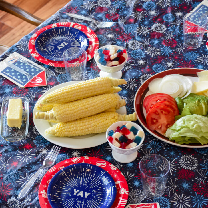Firework Grand Finale Tablescape