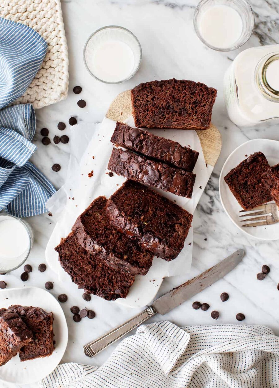 Chocolate Walnut Zucchini Bread