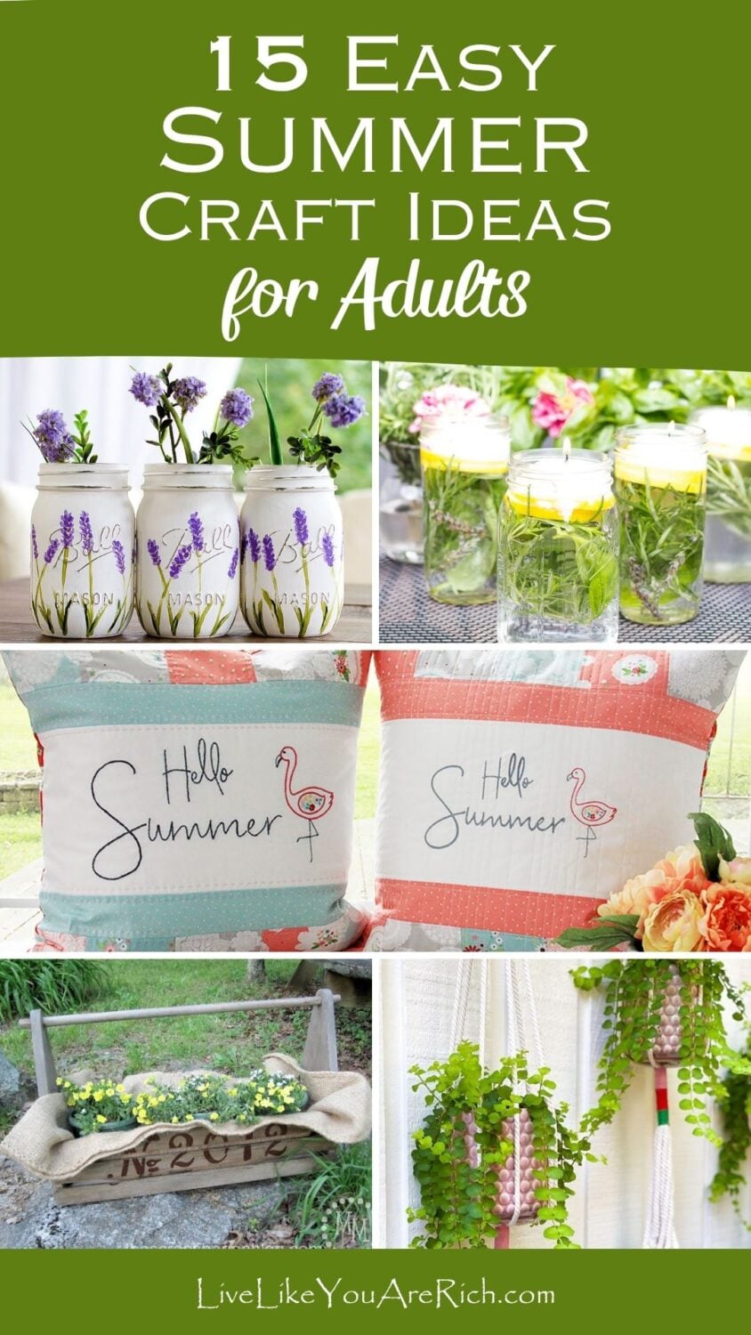 15 Easy Summer Crafts for Adults You'll Love Making This Season