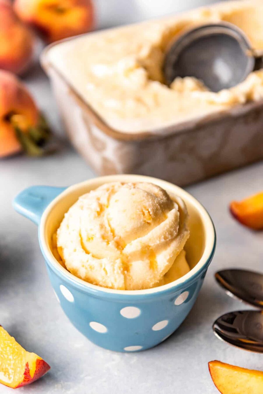Homemade Peach Ice Cream Recipe