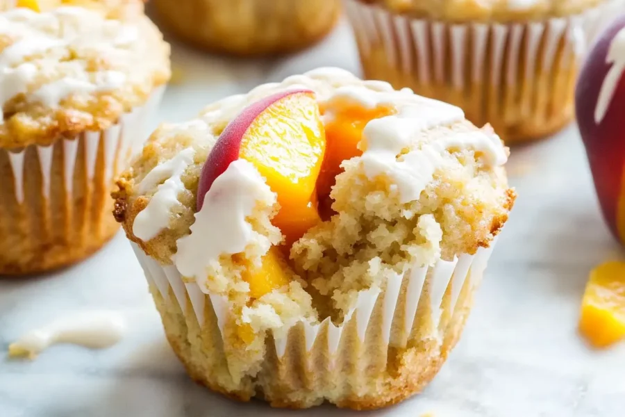 Delicious Peaches and Cream Muffins