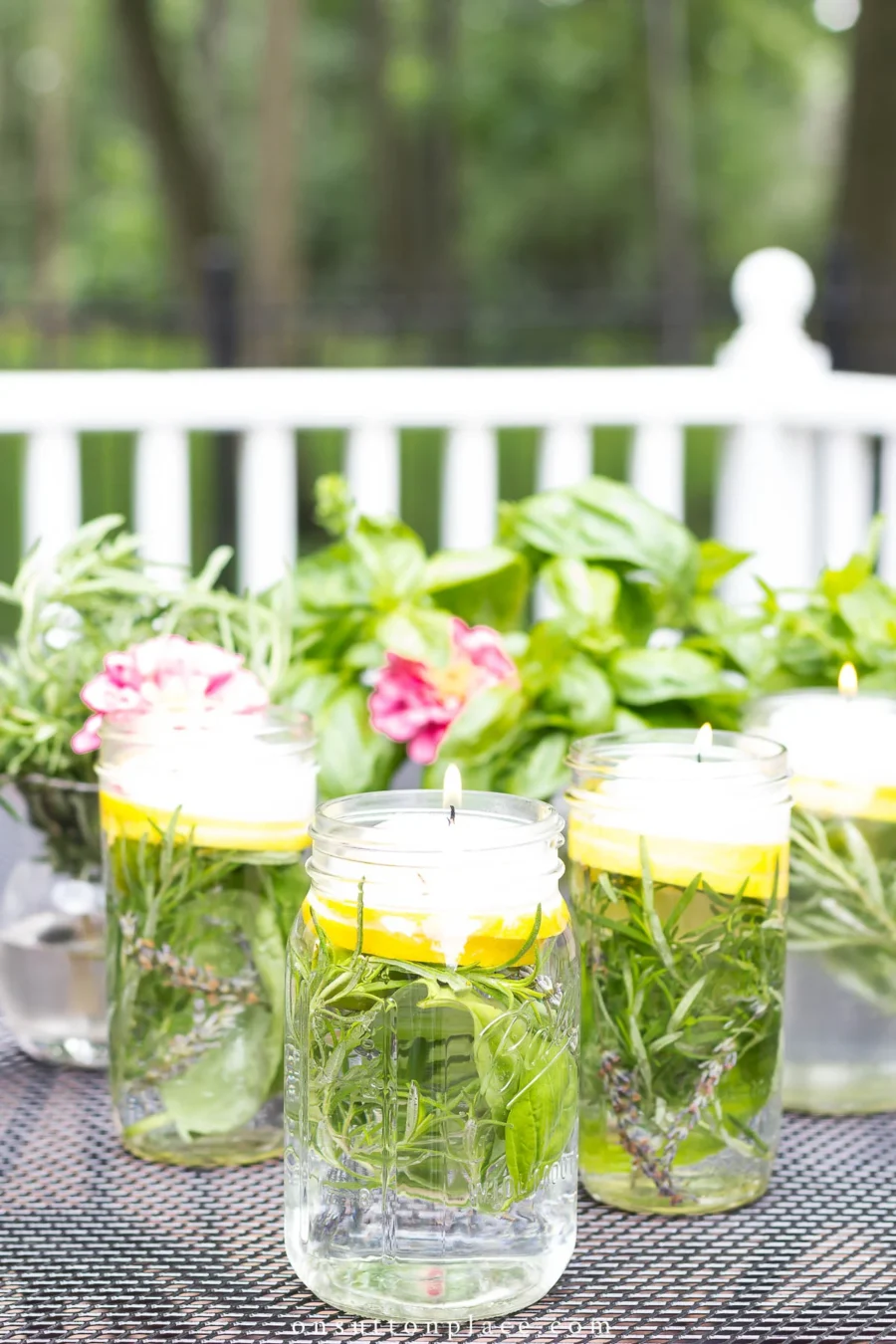 DIY Citronella Candles in Mason Jars
