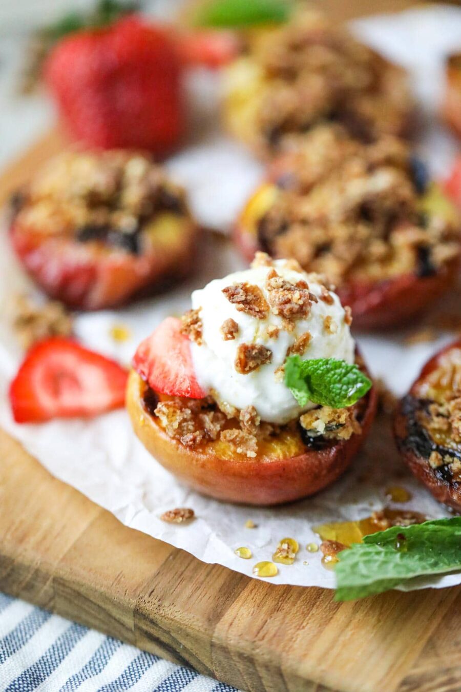 Maple Grilled Peaches