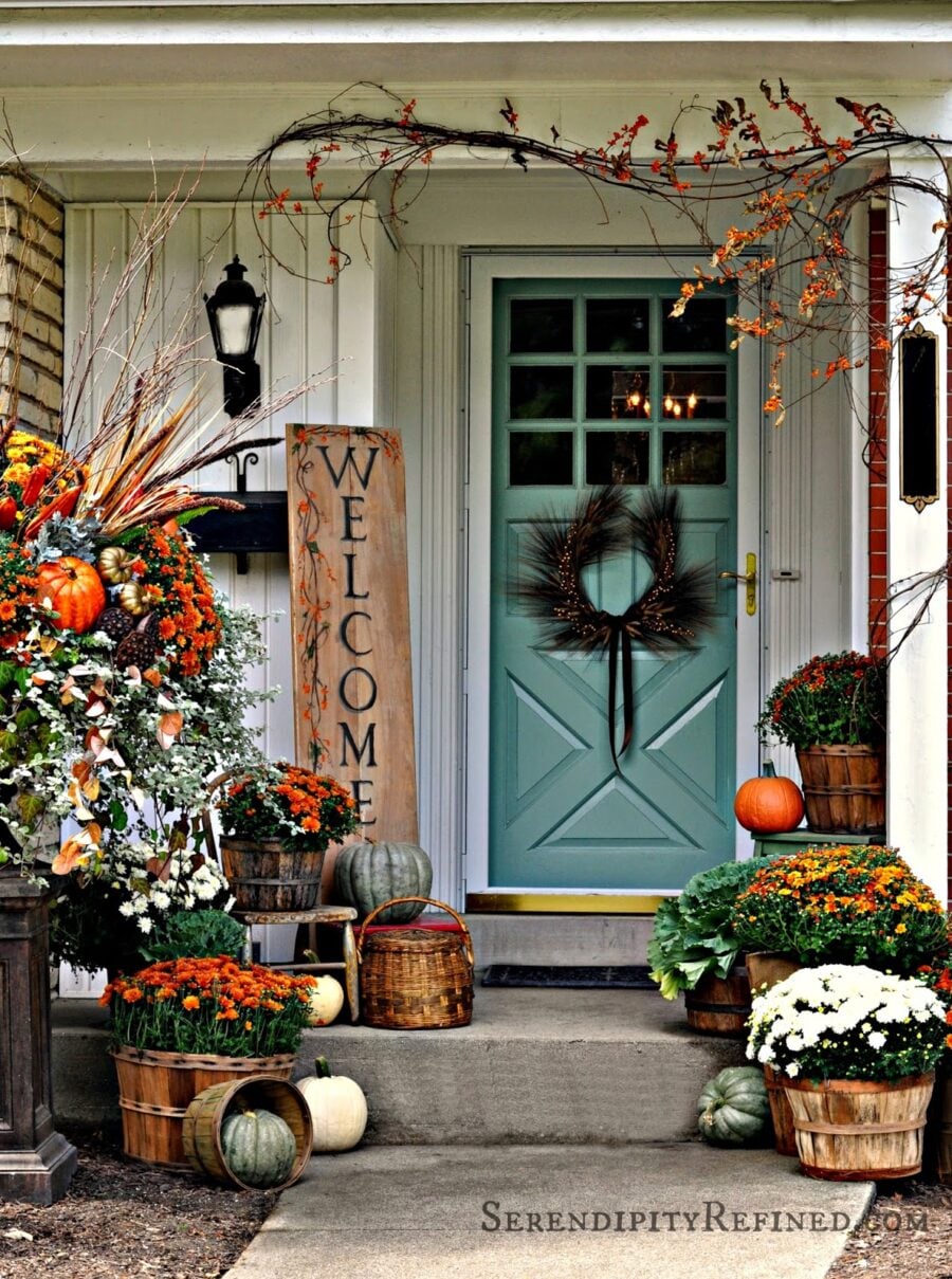 Fall Harvest Porch Decor