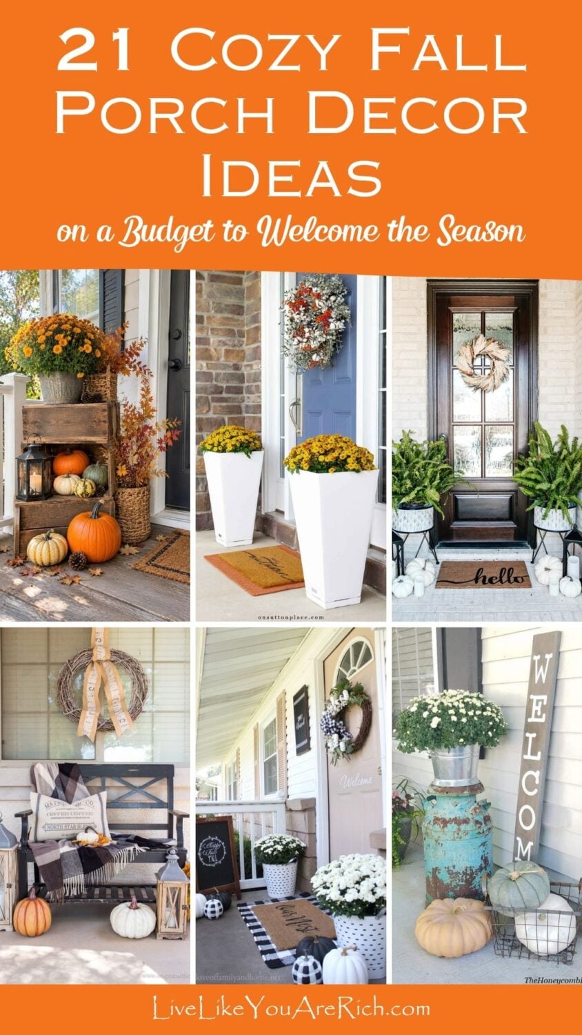 21 Cozy Fall Porch Decor Ideas on a Budget to Welcome the Season