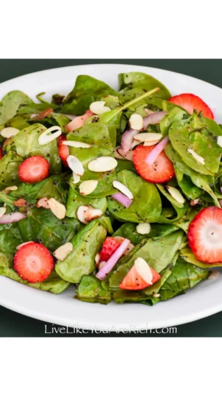 Enjoying this refreshing summer strawberry spinach salad 🍓🥗 It’s delicious and easy to make, just the way I like it! A fresh, healthy, and simple salad perfect for summer and any occasion.

Get the recipe here 

https://livelikeyouarerich.com/summer-strawberry-spinach-salad/ 

#strawberryspinachsalad #strawberryspinach #summersalad #saladrecipe #spinachsalad #saladbowl #healthylunch