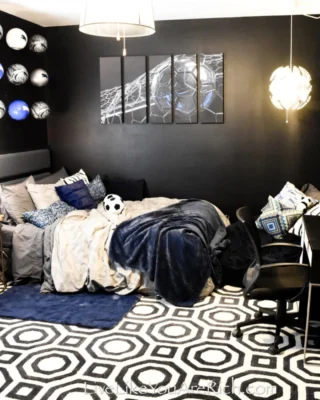 If your son is a soccer fan and loves Rocket League, then this is the room for them. 

Check out my son’s Modern Soccer and Rocket League-Themed Boys Room. 

https://livelikeyouarerich.com/modern-soccer-and-rocket-league-themed-boys-room/