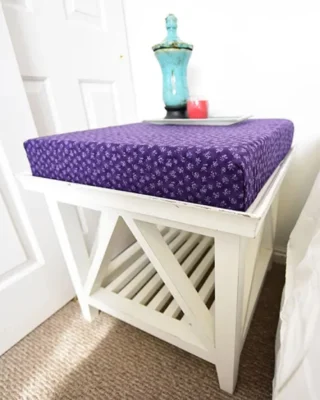 Add a pop of personality to your living space with these simple memory foam side table toppers! 

Instructions here 👇👇👇 

http://livelikeyouarerich.com/diy-memory-foam-side-table-toppers/